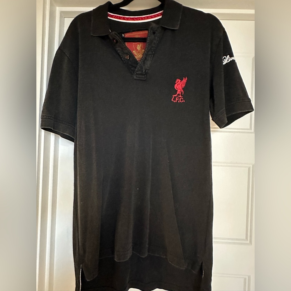 Black and Red Liverpool Polo Shirt
